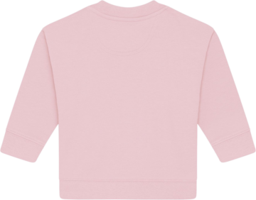 Bagsiden af Baby Changer sweatshirt i lyserød – design din egen hos Zo24 Printhouse.