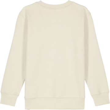 Bagsiden af Mini Changer 2.0 sweatshirt i farven Natural Raw fra Zo24 Printhouse, perfekt til tryk og personlig design.