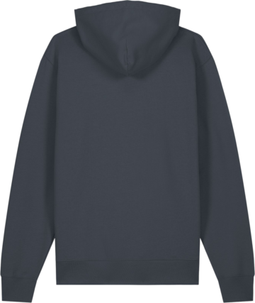 Bagsiden af Cruiser 2.0 hoodie i India Ink Grey fra Zo24 Printhouse – skab din unikke stil med dit eget print.