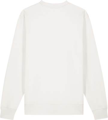 Bagsiden af Stanley Stella Changer 2.0 sweatshirt i hvid – ideel til tryk hos Zo24 Printhouse.
