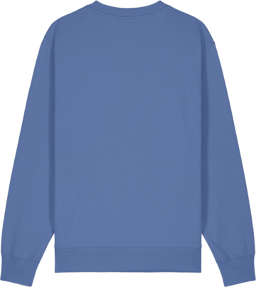 Blå Stanley Stella Changer 2.0 sweatshirt set bagfra – klar til tryk og specialdesign hos Zo24 Printhouse.