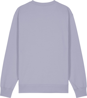Lavendelfarvet Stanley Stella Changer 2.0 sweatshirt set bagfra – klar til tryk og design hos Zo24 Printhouse.