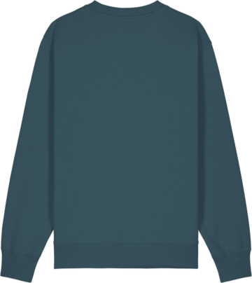 Petrolfarvet Stanley Stella Changer 2.0 sweatshirt bagfra – klar til custom design hos Zo24 Printhouse.