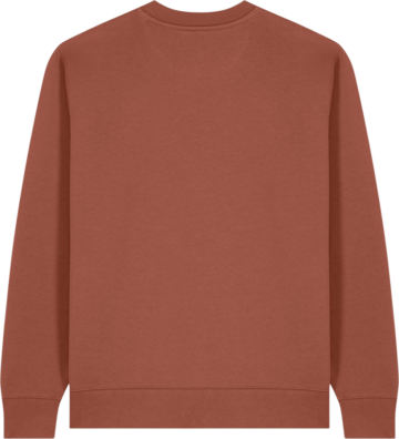 Bagsiden af Stanley Stella Changer 2.0 sweatshirt i red ochre – klar til personligt print hos Zo24 Printhouse.