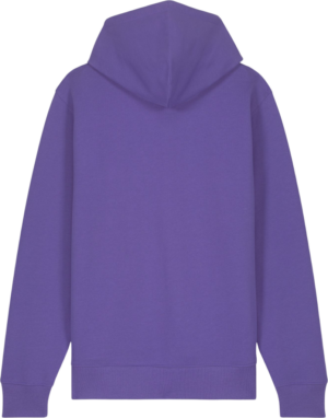 Bagsiden af Stanley Stella Cultivator 2.0 hoodie i royal purple – klar til personligt print hos Zo24 Printhouse.