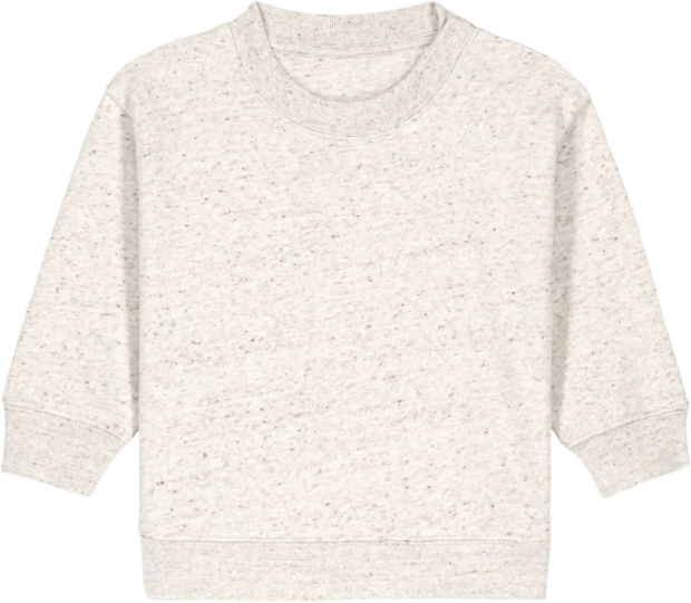 Baby Changer sweatshirt i farven Eco-Heather fra Zo24 Printhouse – blød og behagelig, perfekt til tryk med eget design.
