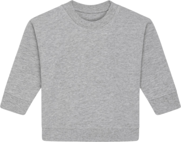 Baby Changer sweatshirt i Heather Grey – design din egen hos Zo24 Printhouse.