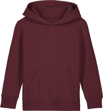 Mini Cruiser 2.0 hættetrøje i farven Burgundy fra Zo24 Printhouse – perfekt til børn med mulighed for eget print.