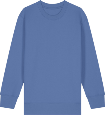 Bright blue Mini Changer 2.0 sweatshirt med lange ærmer fra Zo24 Printhouse, perfekt til tryk og personlig design.