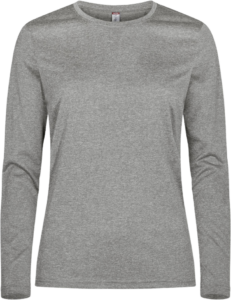 Basic Active-T L/S Women Grey Melange