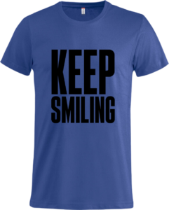 Keep smiling Basic-T Blue