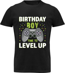 Fødselsdag – level up Regular T-Shirt Junior Black