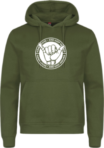 Keep smiling Miami Hoodie Army Green