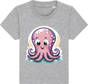Sød blæksprutte Baby Creator Heather Grey