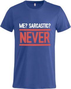 Sarkastisk? Basic-T Blue