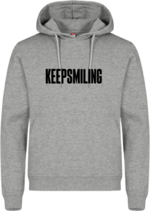 Keep smiling Miami Hoodie Grey Melange