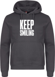 Keep smiling Miami Hoodie Metal Grey