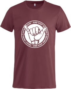 Keep smiling Basic-T Burgundy