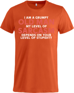 Sur gammel mand sarkasme Basic-T Blood Orange