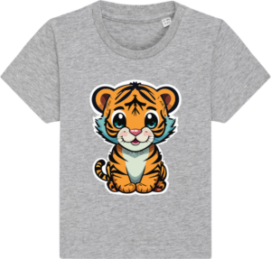 Sød tiger Baby Creator Heather Grey