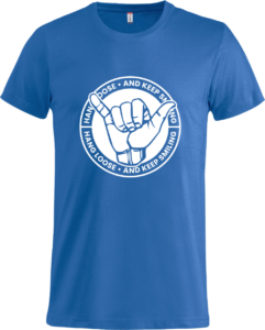 Keep smiling Basic-T Royal Blue