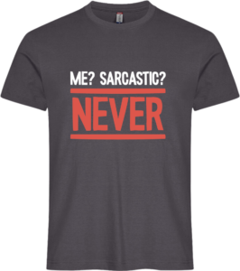 Sarkastisk? Basic-T Metal Grey