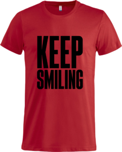 Keep smiling Basic-T Red