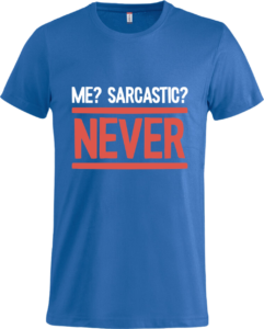 Sarkastisk? Basic-T Royal Blue