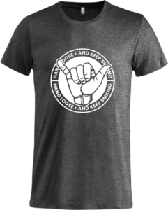 Keep smiling Basic-T Anthracite Melange