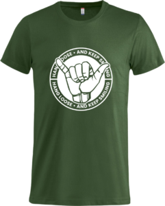Keep smiling Basic-T Bottle Green