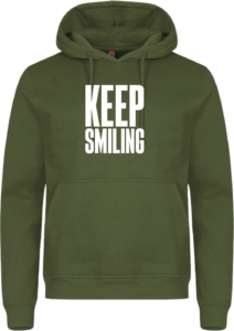 Keep smiling Miami Hoodie Army Green