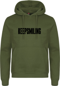 Keep smiling Miami Hoodie Army Green