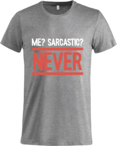 Sarkastisk? Basic-T Grey Melange