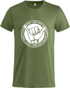 Keep smiling Basic-T Army Green