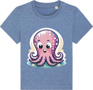 Sød blæksprutte Baby Creator Mid Heather Blue