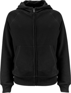 Raglan Fullzip Hoodie Junior Black