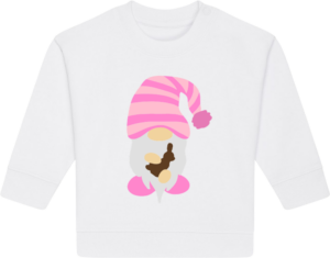 Pink påskegnom med chokolade Baby Changer White