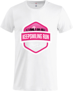 Keep smiling run Basic-T White