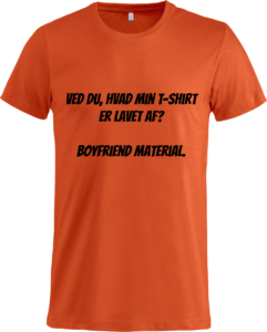 Boyfriend material Basic-T Blood Orange