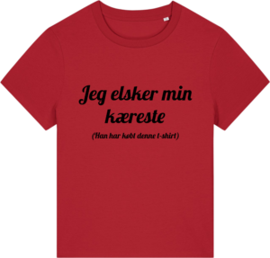 Jeg elsker min kæreste Stella Muser Red