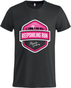 Keep smiling run Basic-T Black