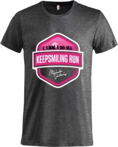 Keep smiling run Basic-T Anthracite Melange