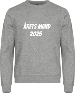 Årets mand 2025 Miami Roundneck Grey Melange