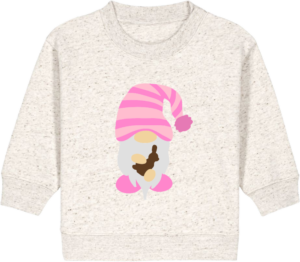 Pink påskegnom med chokolade Baby Changer Eco-Heather