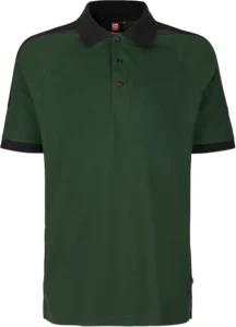 PRO Wear poloshirt | kontrast Flaskegrøn
