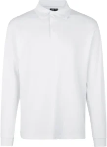 PRO Wear l/æ poloshirt | trykknap Hvid