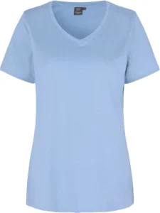 PRO Wear CARE T-shirt | v-hals | dame Lys blå