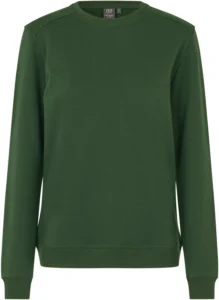 PRO Wear CARE sweatshirt | ubørstet | dame Flaskegrøn