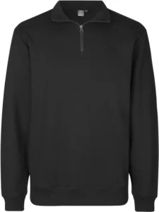 PRO Wear CARE sweat| ubørstet | ¼ zip Sort
