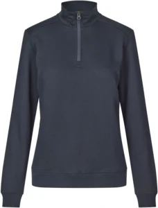 PRO Wear CARE sweat | ubørstet | ¼ zip | dame Navy